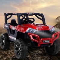 A-6800 Kids Ride On Car, Battery Operated Remote Control and Swing (Painted)