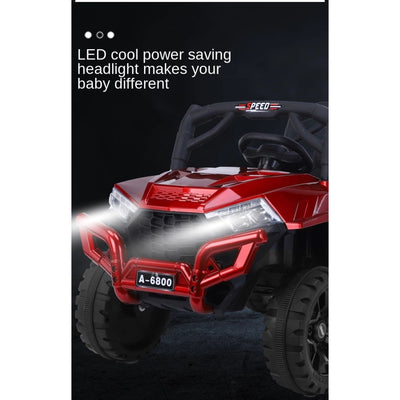 A-6800 Kids Ride On Car, Battery Operated Remote Control and Swing (Painted)