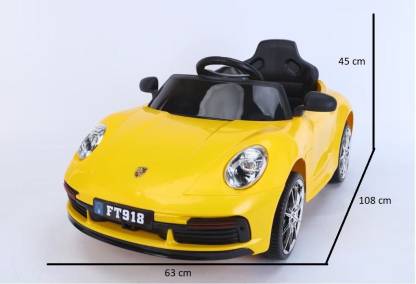 71sports FT-918 12V Ride On Car For Kids With Remote Control, Music System and Light, 1 To 5 Yrs- Car Battery Operated Ride On Car, Luxury Kids Ride On Car Battery Powered MP3 LED Door Open Kids Vehicle