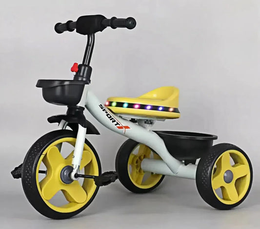 Tricycle M1065 Model With Handle For Kids With Light & Music By Seven One (Imported}